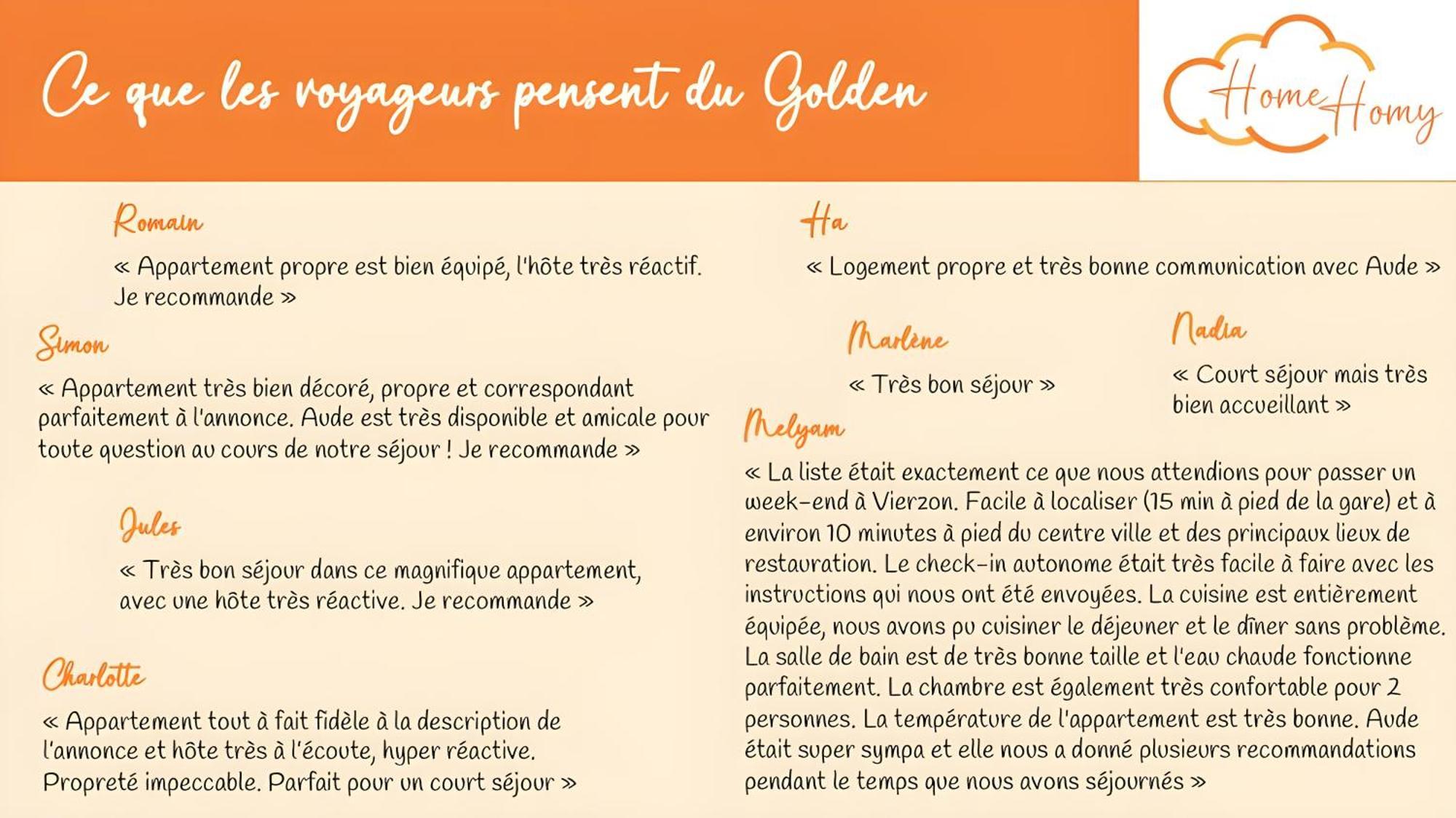 Le Golden - Home Homy Vierzon Exterior photo